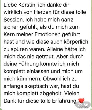 Startseite Kerstin Schindhelm Kerstin Schindhelm: Emotions-Coaching zur erfüllten Beziehung und Berufung » Emotional frei und erfüllt Leben durch tiefenwirksame Körperprozesse